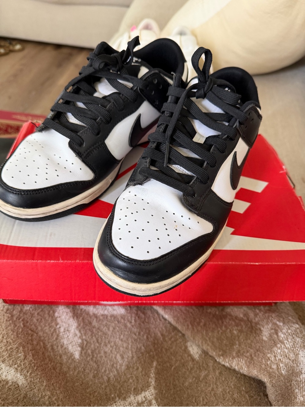 Nike Low-Top Sneakers in Black and White
